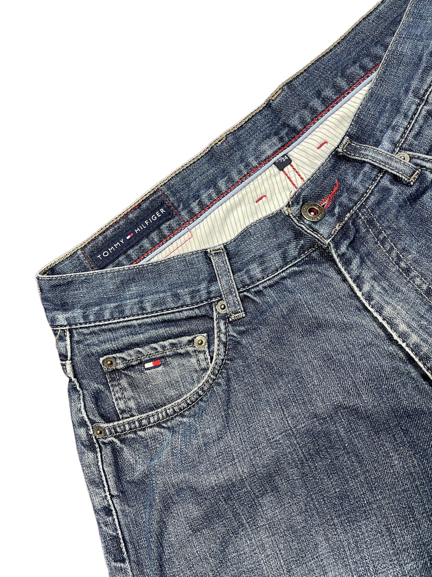 Y2k Tommy Hilfiger Boot Cut Denim Pants Blue M/L