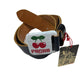 Y2k Pacha Ibiza Leather Poke In Belt Black 2000s