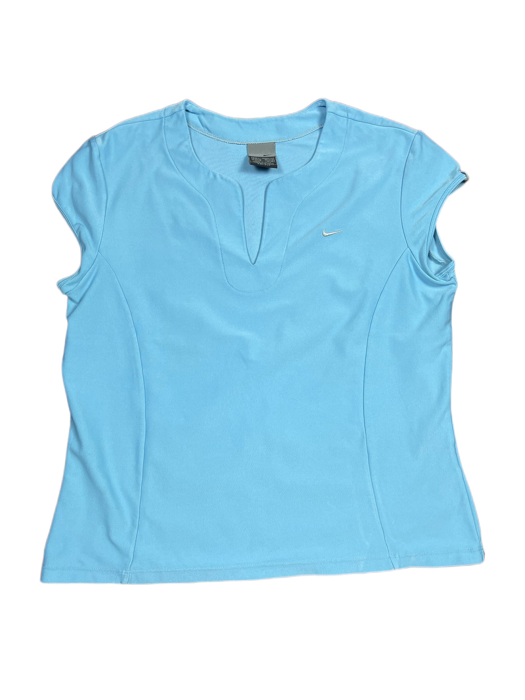 Y2k 2000s Nike Short Sleeve Sport Top Blue L