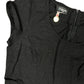 Vintage Ecru Paris Short Sleeve Dress Black - S