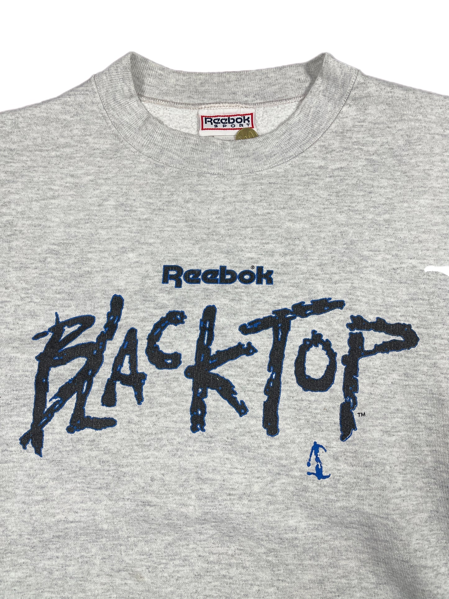 VIntage Reebok Black Top Sweatshirt Gray - L