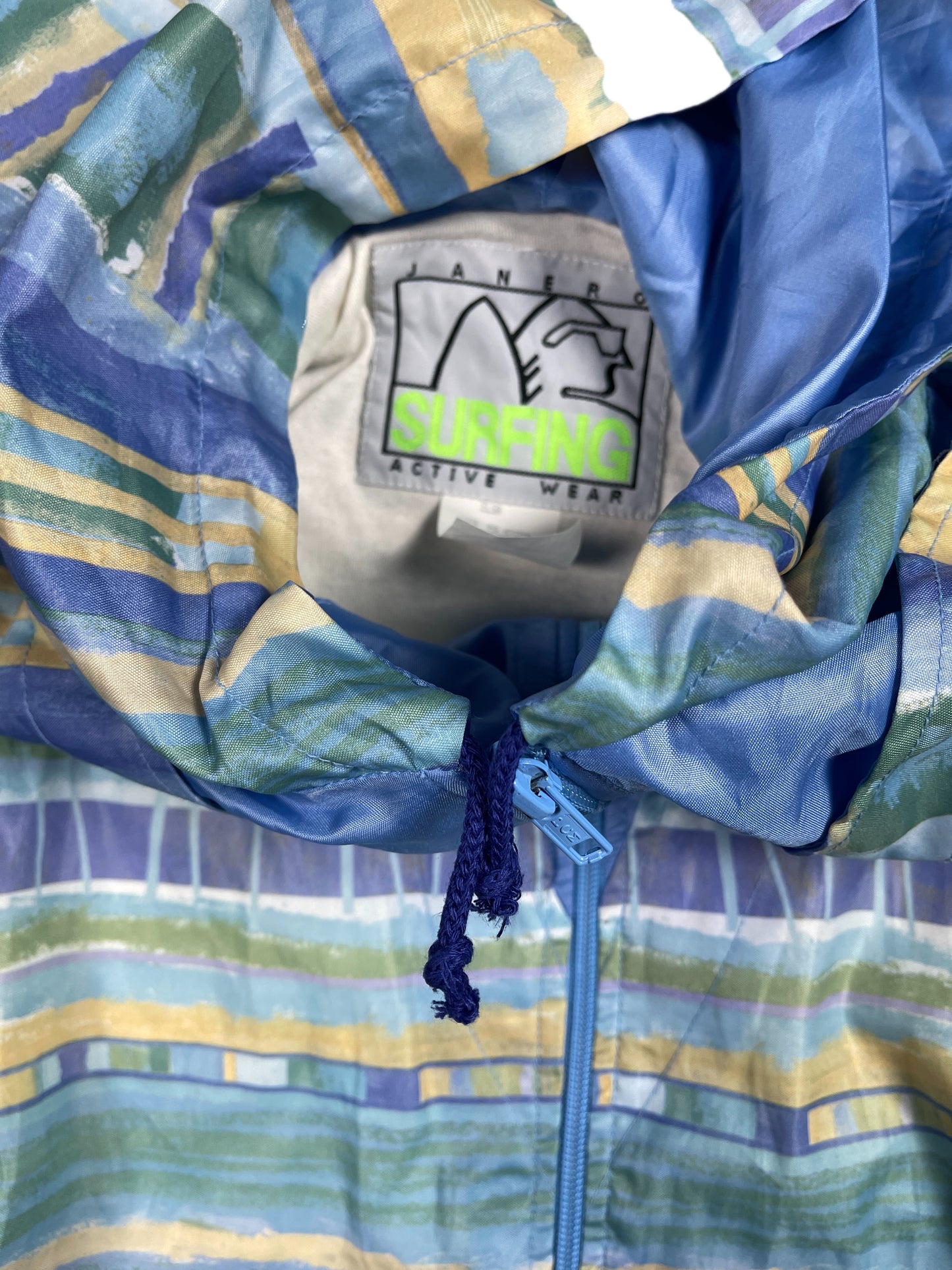 Vintage Janeiro Sport Jacket Blue Yellow - XS