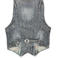 Y2k Mas Fashion Sleeveless Denim Top Blue - L