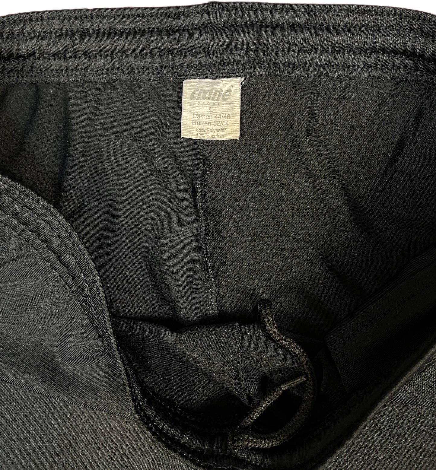 Crane Black Sport Leggings Polyester Blend L