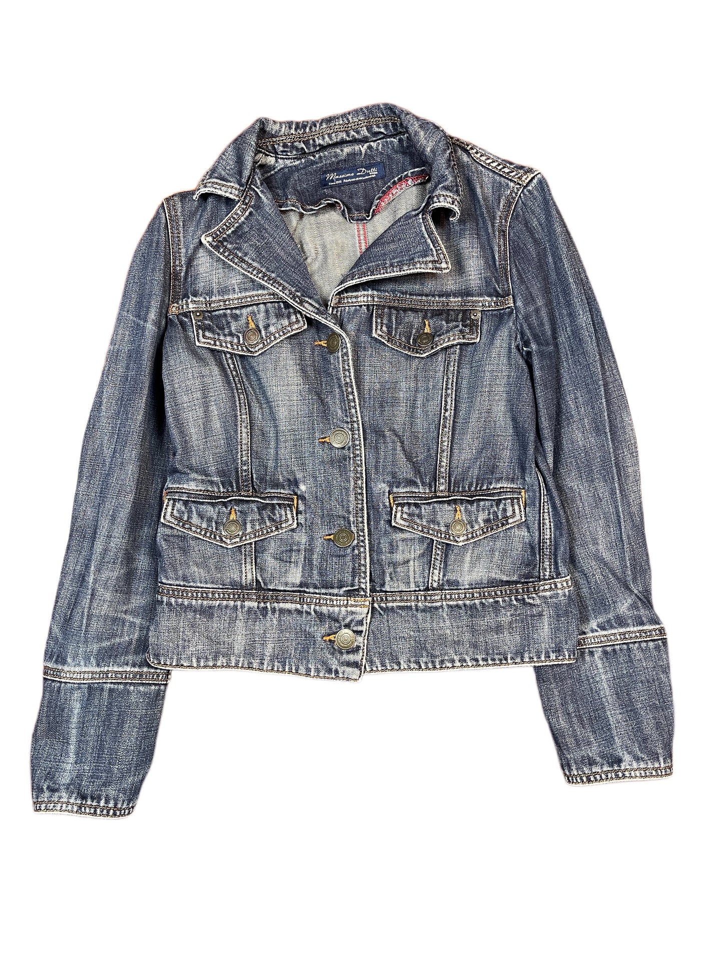 Y2k Massimo Dutti Denim Jacket Blue - M