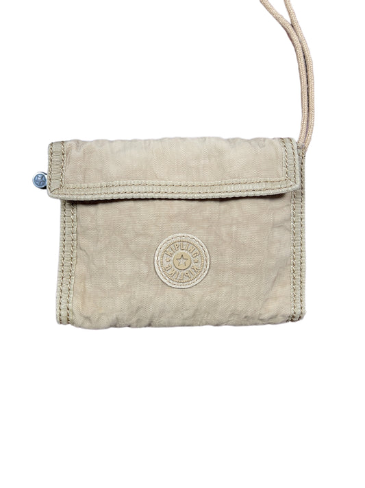 Vintage Kipling Neck Pouch Beige