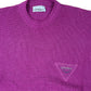 Vintage Carlo Colucci 1980s Knitted Sweatshirt Purple XXL