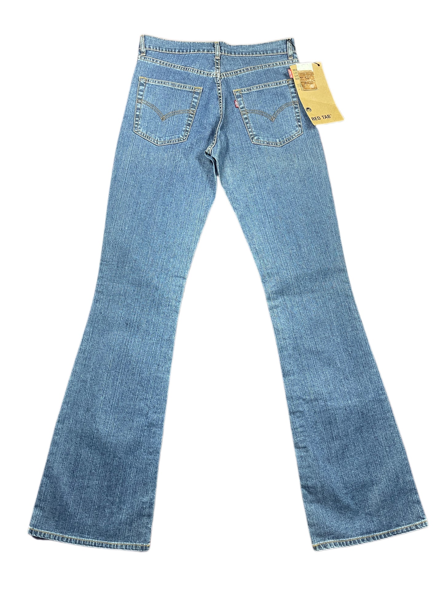 Vintage Levi's Flared Low Waist Denim Pants Blue - M