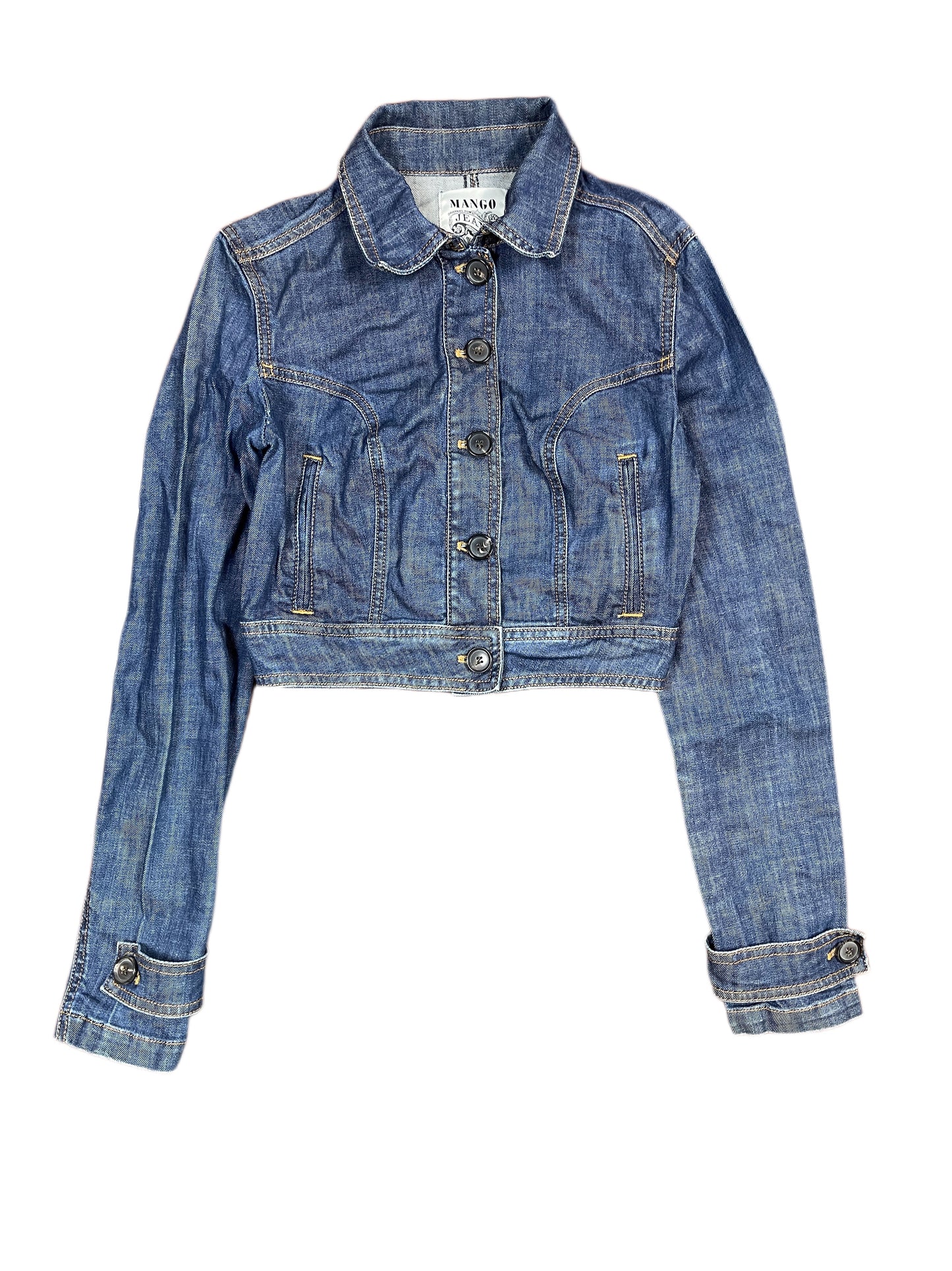Y2k Mango Denim Jacket Blue - S