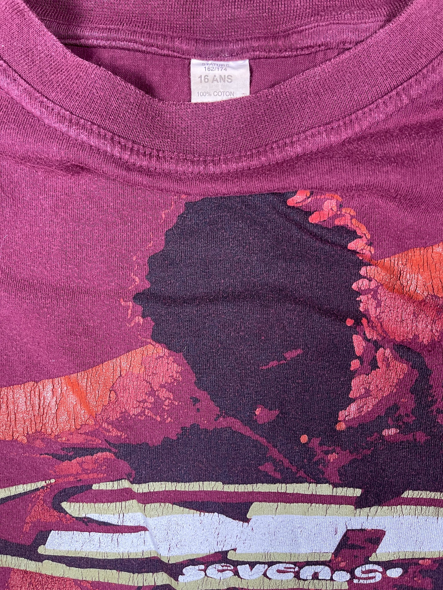 Y2k Long Sleeve Burgundy - S