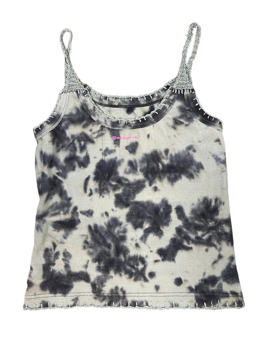 Y2k Miss Side Car Sleeveless Top Gray - M