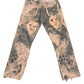 Vintage Levi's 501 Denim Pants Custom Faces Bleached Brown S/M
