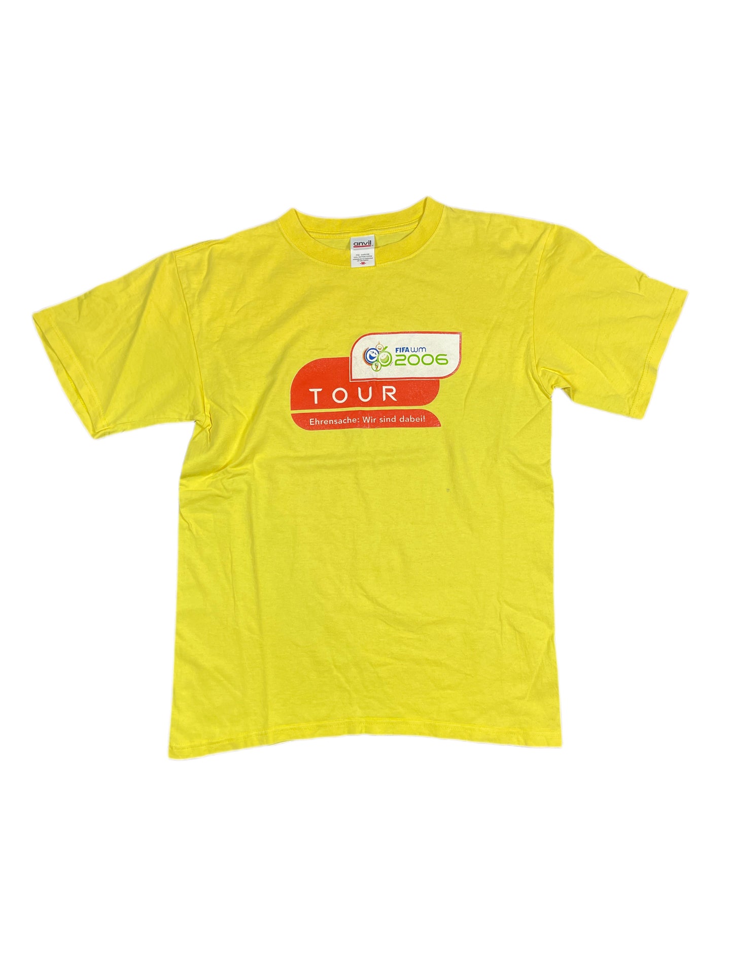 VIntage Fifa WM 2006 Germany Anvil T-Shirt Yellow - M