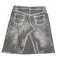 Y2k XDYE Skirt Gray - L
