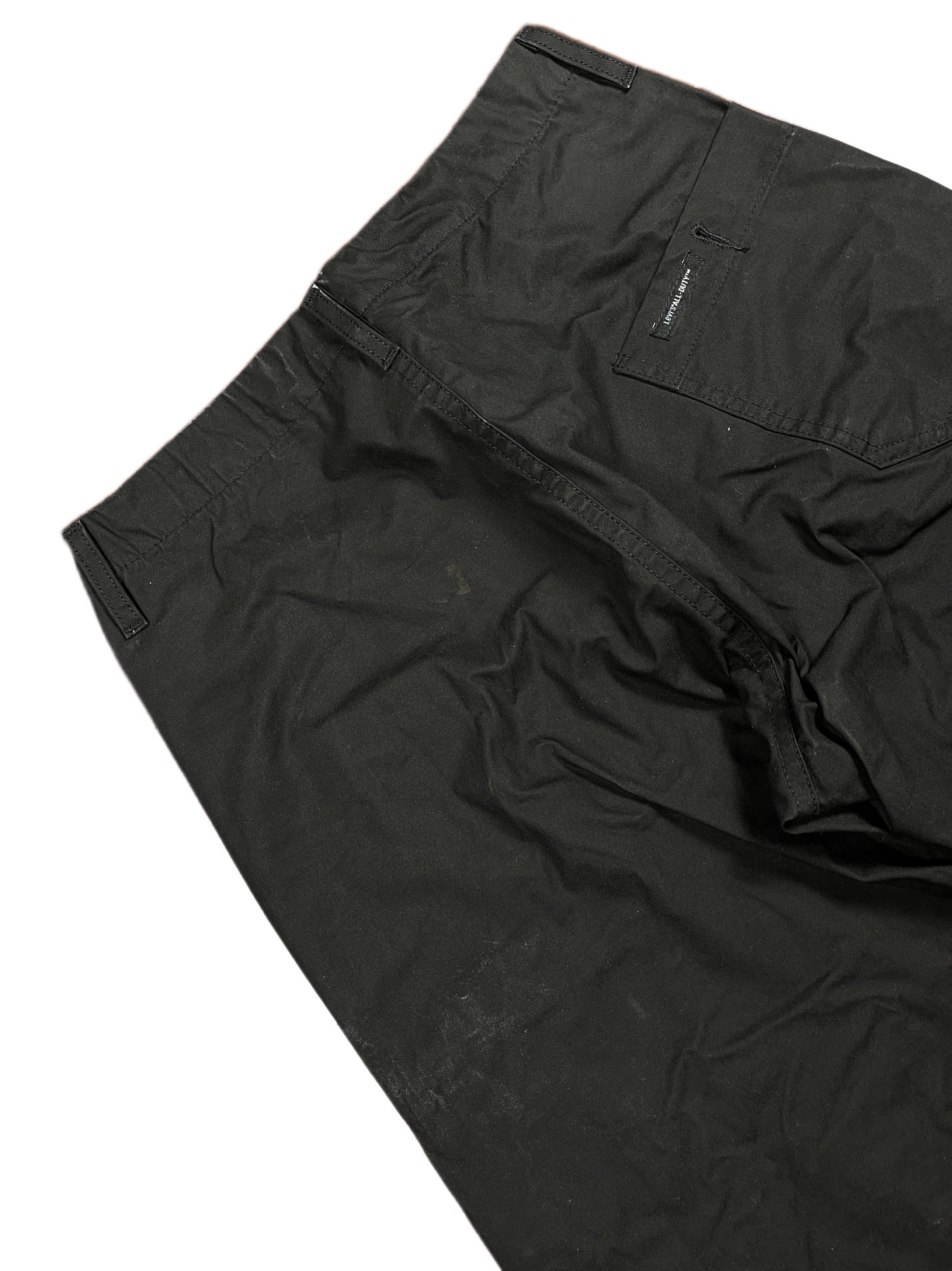 Vintage Levi's Heavy Duty Waxed Pants Black - XS