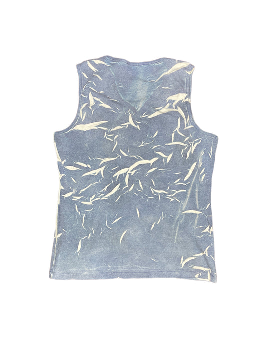Y2k Sleeveless Top Blue - M