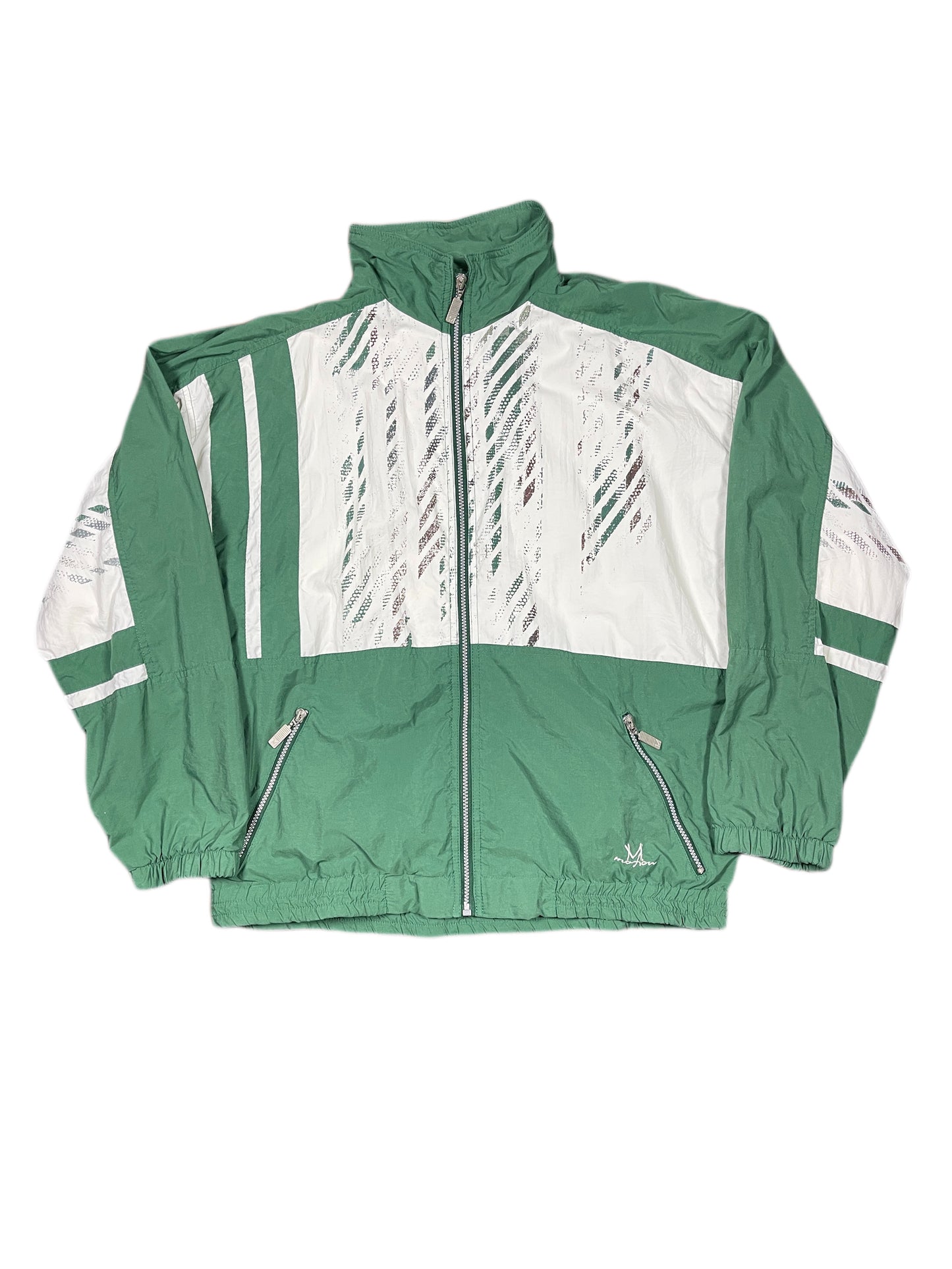 Vintage Motion Sport Jacket White Green - L