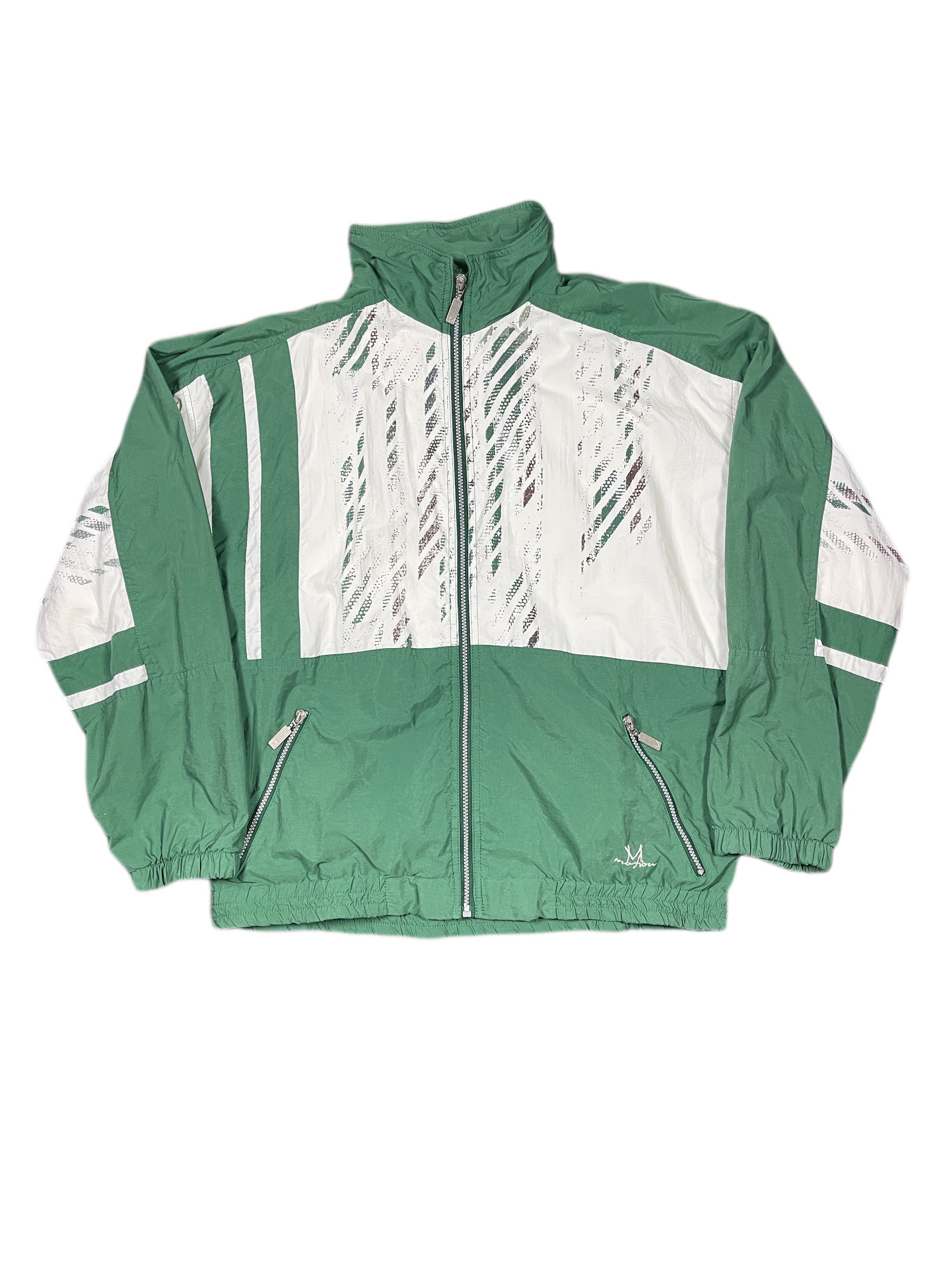 Vintage Motion Sport Jacket White Green - L