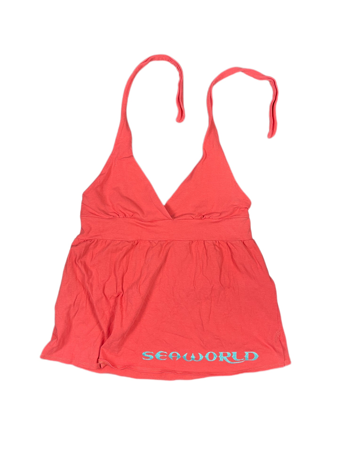 Y2k Seaworld Sleeveless Top Pink - L