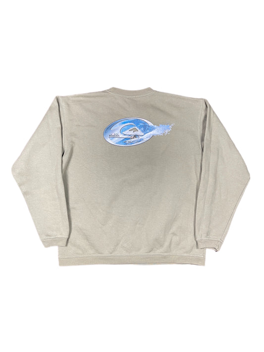 Y2k Quiksilver Kelly Slater Sweatshirt Khaki - S
