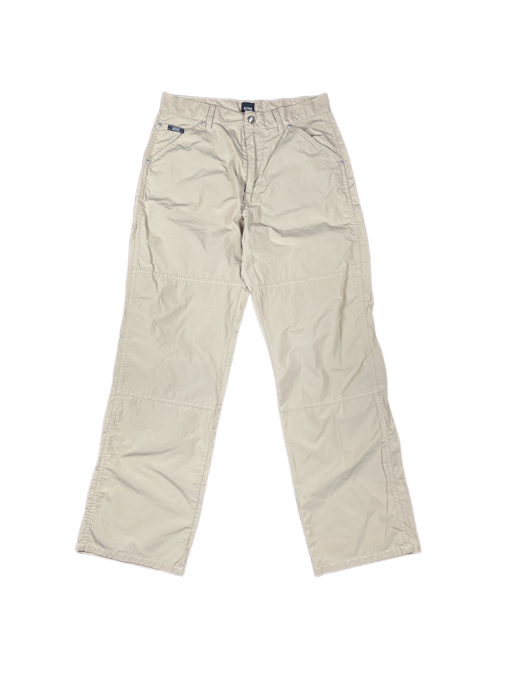 Vintage Hugo Boss Cargo Pants Beige - M