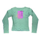 Y2k Miss Side Car Long Sleeve Top Green - S/M