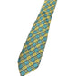 Vintage Silk Tie Gold Turquoise