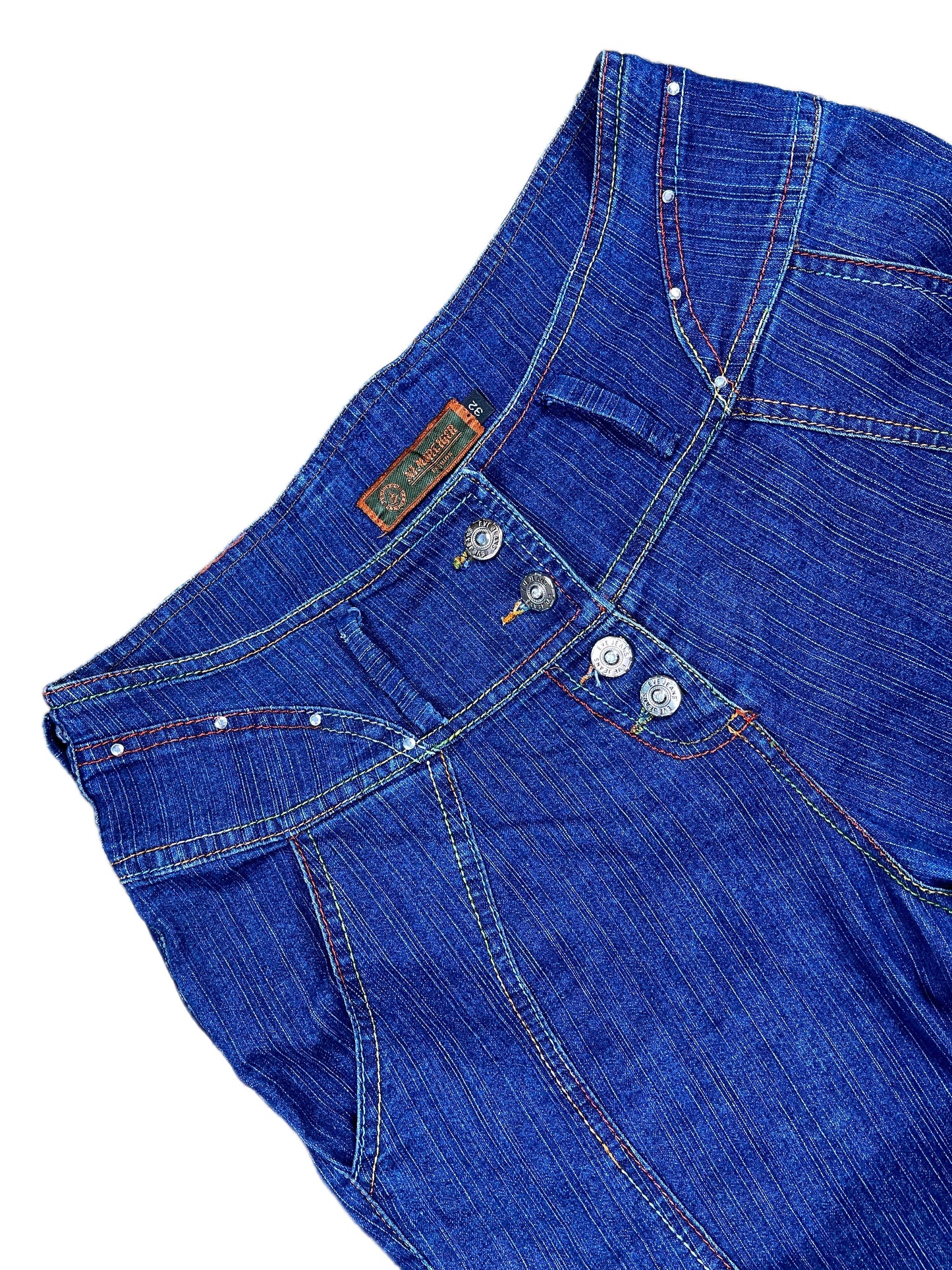 Vintage Ni Morgiger Flared Denim Pants Blue - XL