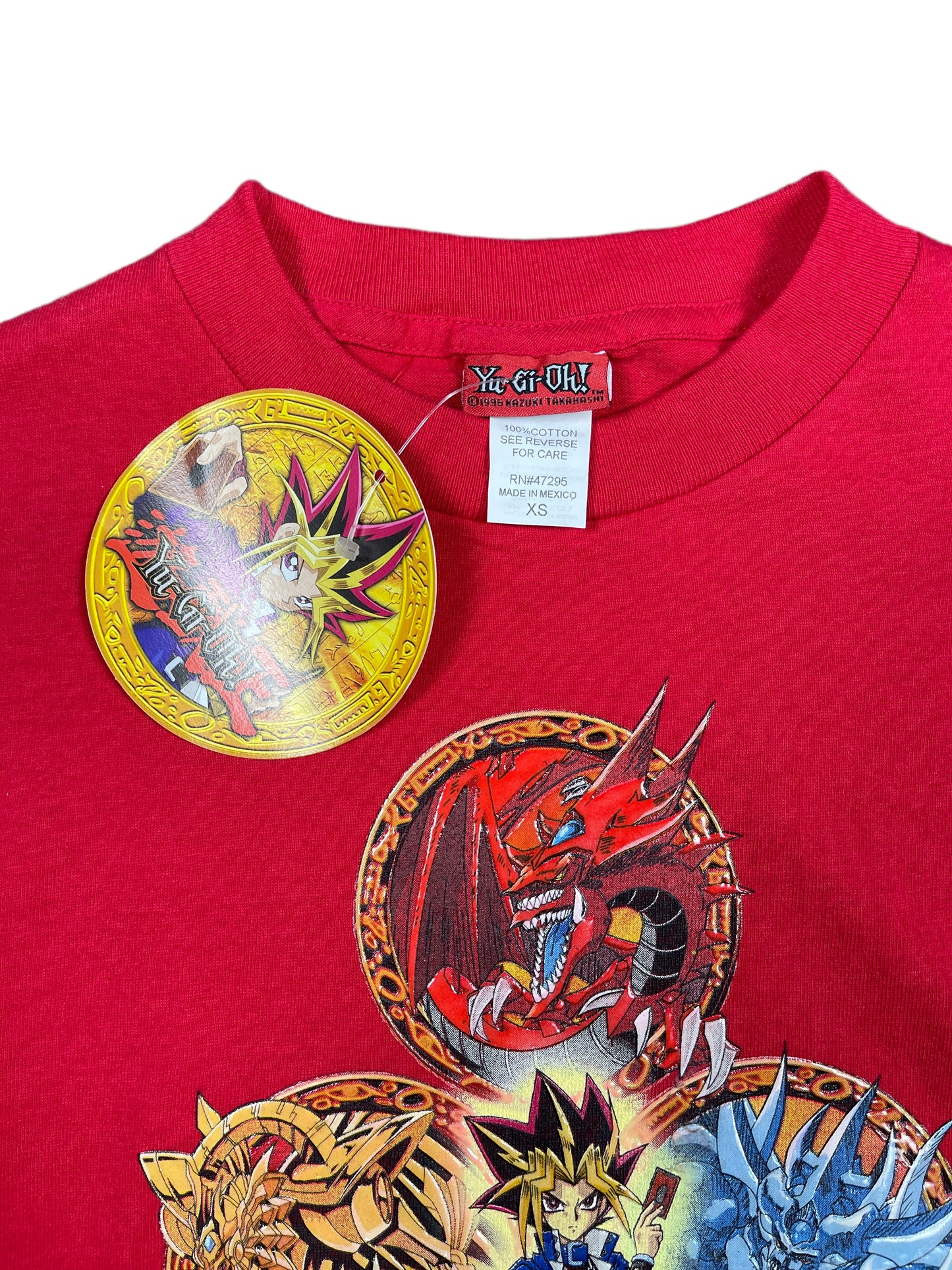 Vintage Yu Gi Oh Deadstock Short Sleeve Top Red - XS