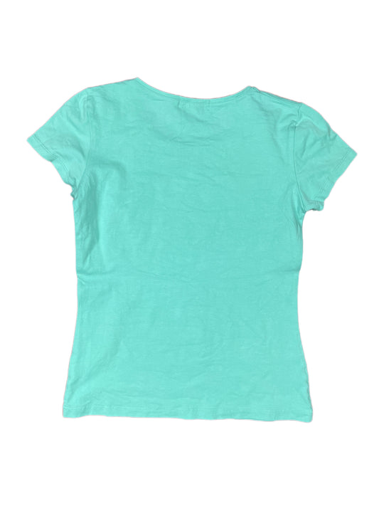 Y2k Zero's Short Sleeve Top Turquoise - M