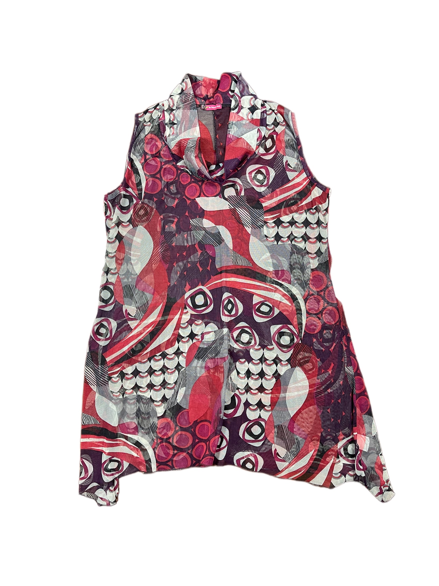 Y2k Depeche Mod See Through Sleeveless Top - XXL