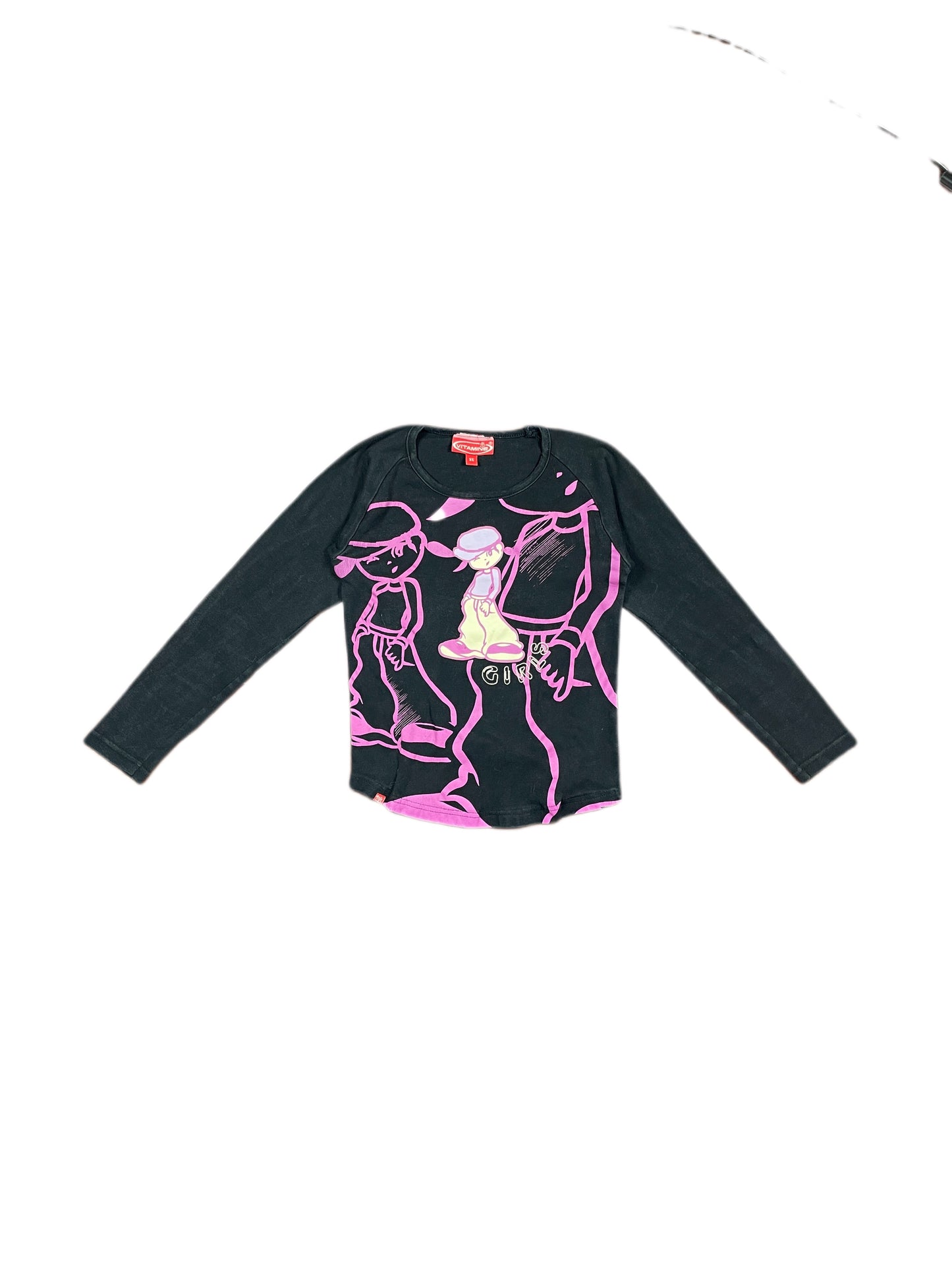 Y2k Vitamine Longsleeve Black - XS