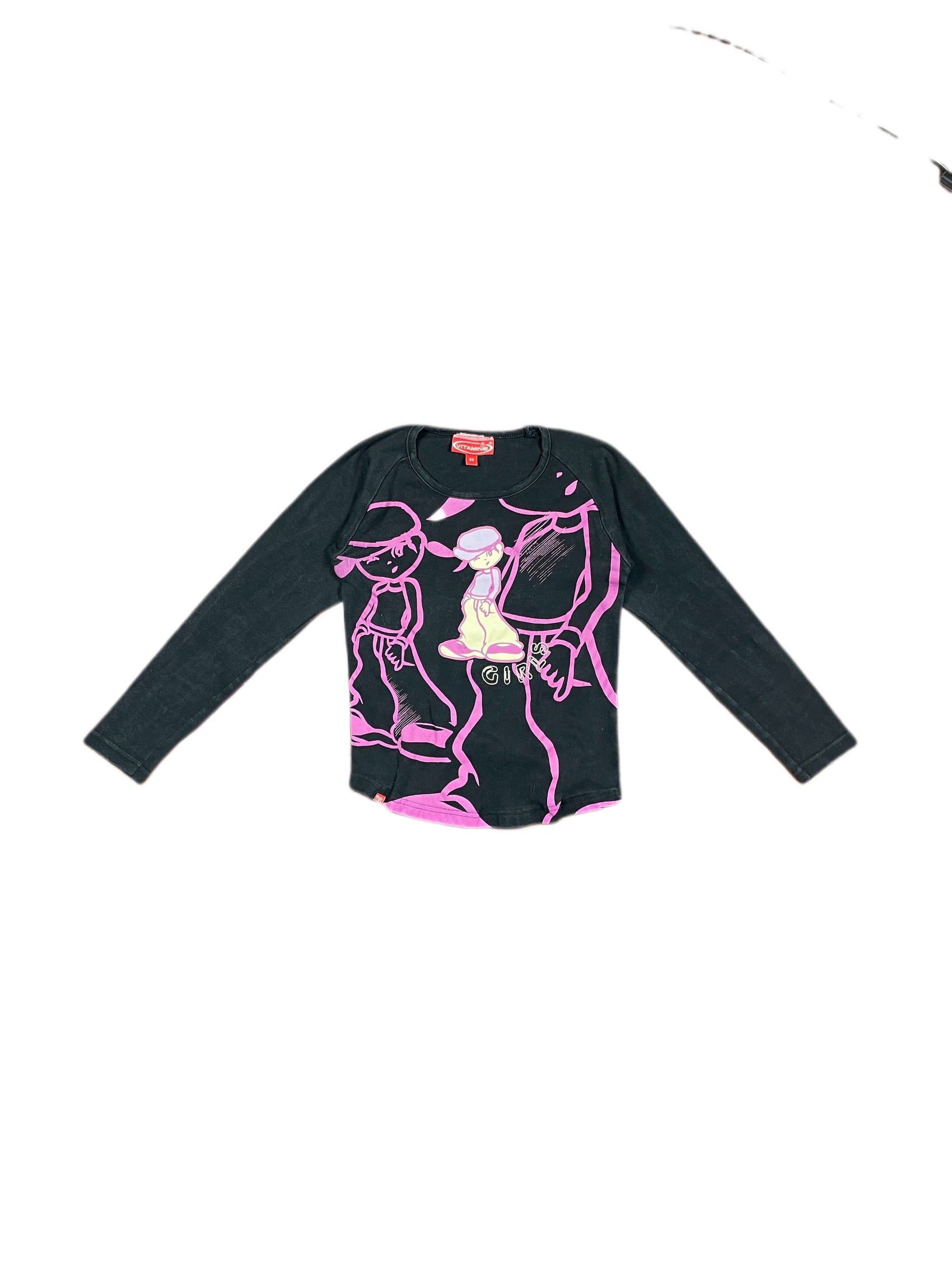 Y2k Vitamine Longsleeve Black - XS