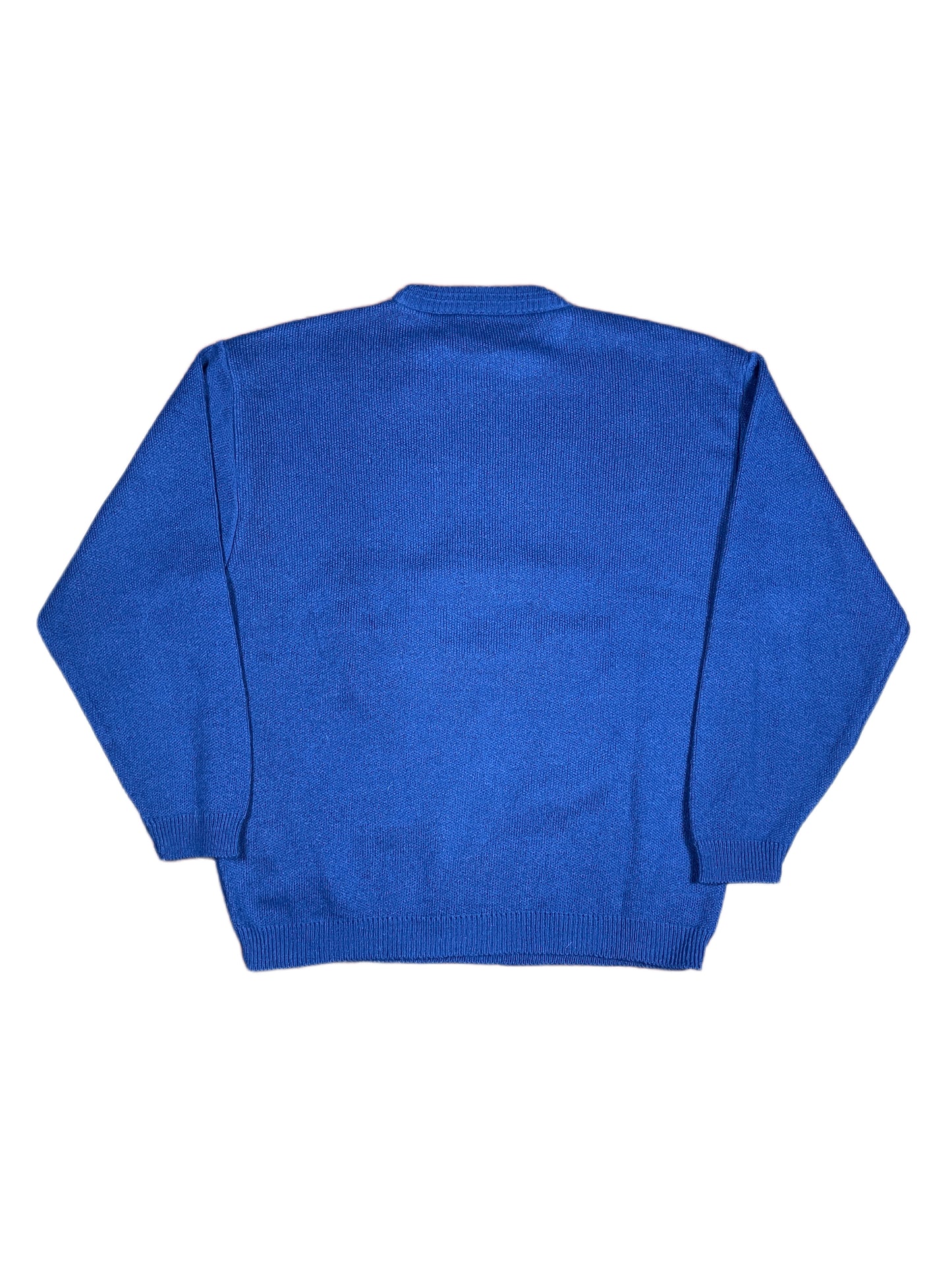 Vintage Knitted Sweatshirt Navy - M