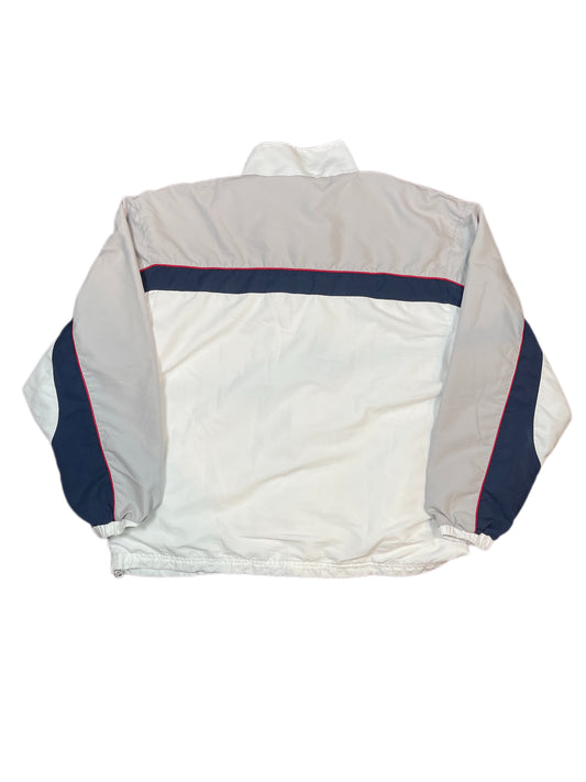 Y2k Reebok Sport Jacket Gray White - XL