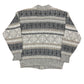 Vintage Pinas Knitted Cardigan Gray - L