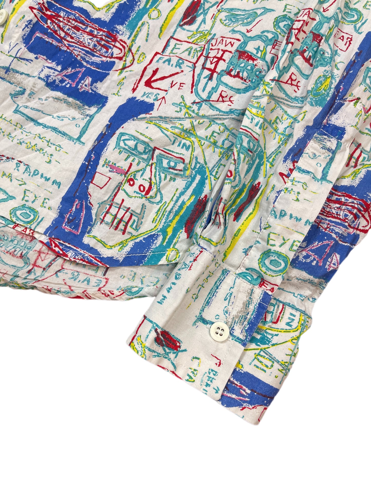 Desigual Long Sleeve Shirt White Multicolor - M
