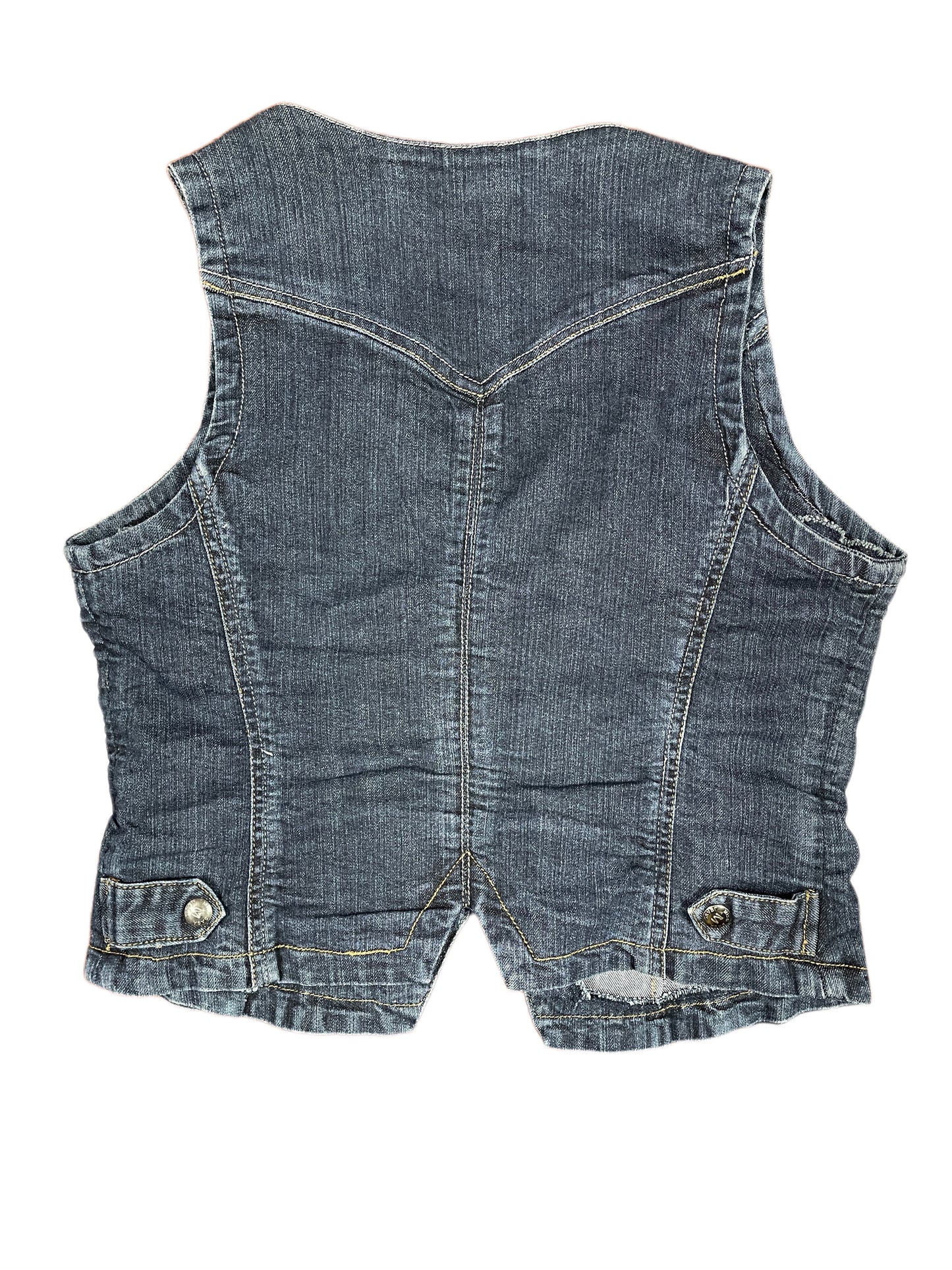 Y2k Msasa Jeans Denim Vest Blue - M/L