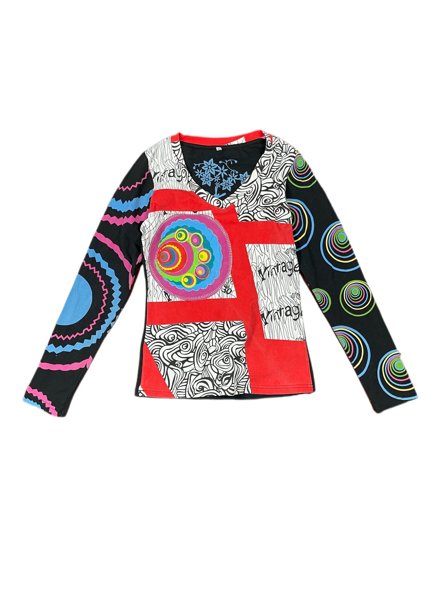 Y2k Long Sleeve Top Multicolor - M