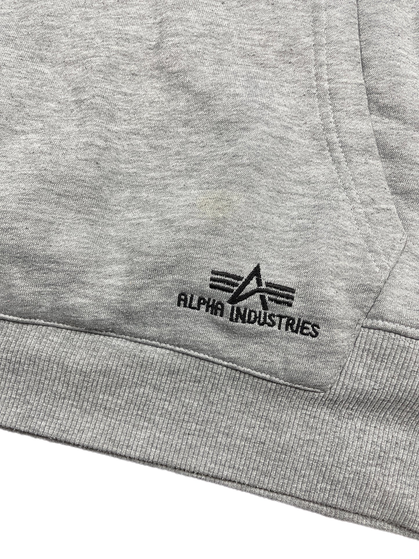 Y2k Alpha Industries Hoodie Gray - XL