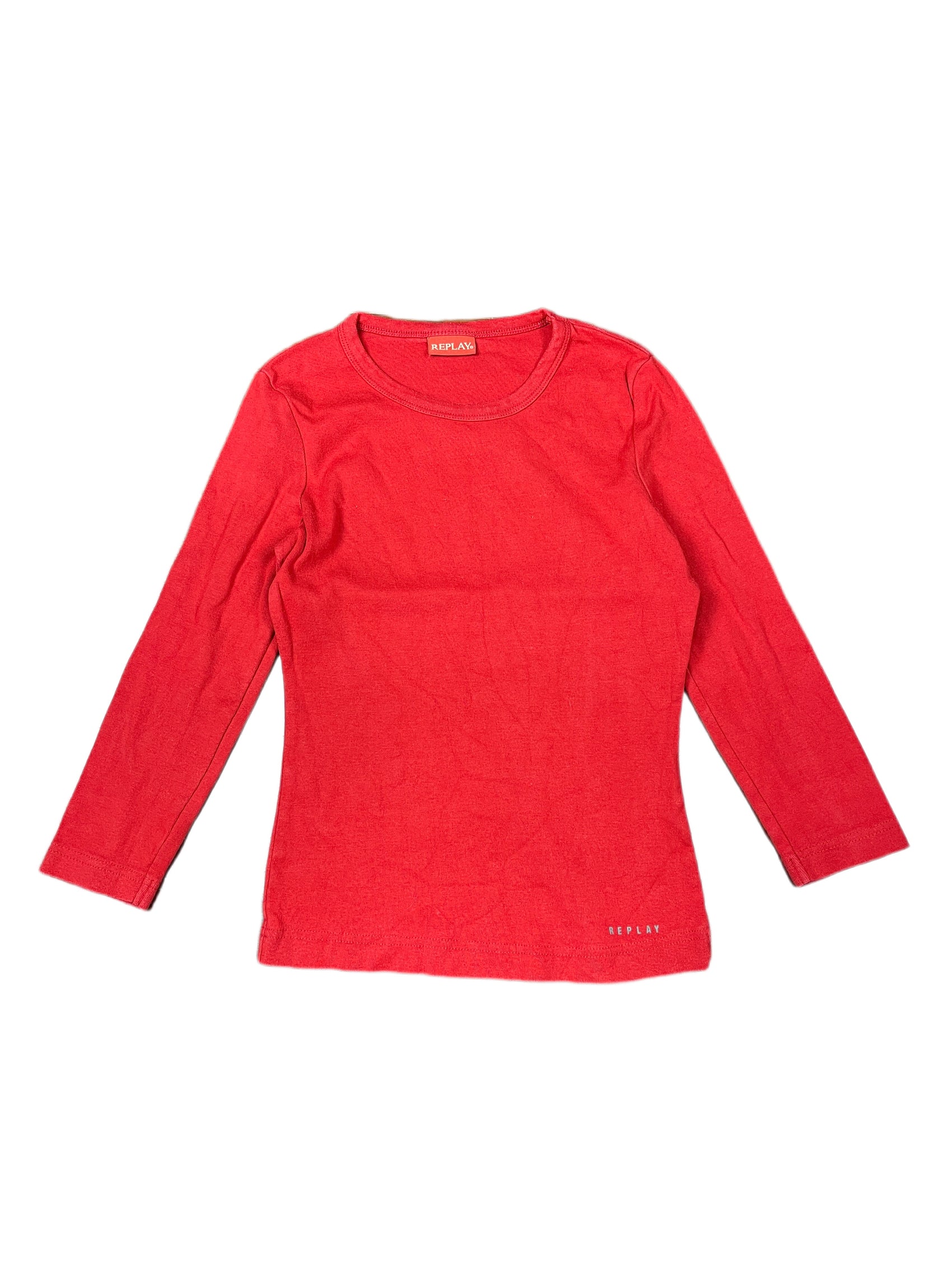 Y2k Replay Long Sleeve Top Red - S