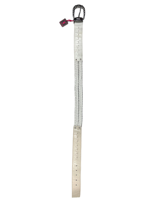 Y2k Playboy Belt White Creme 2004