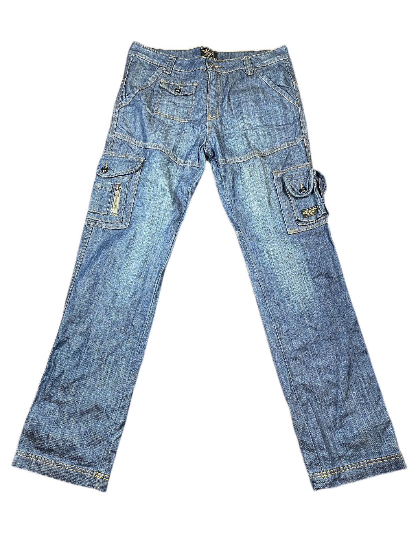 Y2k Koroshi Denim Pants Blue - XL