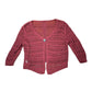 Vintage Knitted Long Sleeve Cardigan Red - L/XL