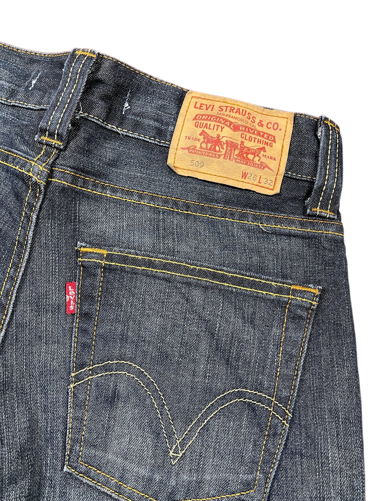 Y2k Levi's 509 Denim Pants Blue - XS