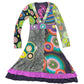 Y2k Desigual Long Sleeve Dress Multicolor - XS