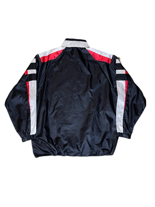 Adidas Descente Track Sport Black White Jacket 1990s | M