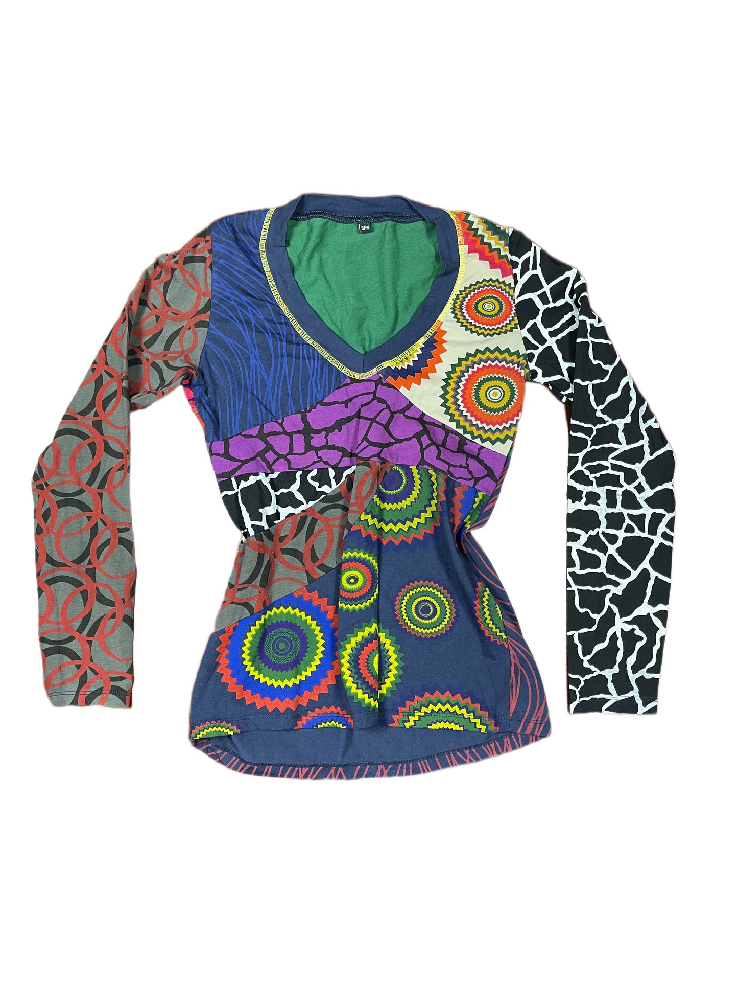 Y2k Long Sleeve Top Multicolor - S/M