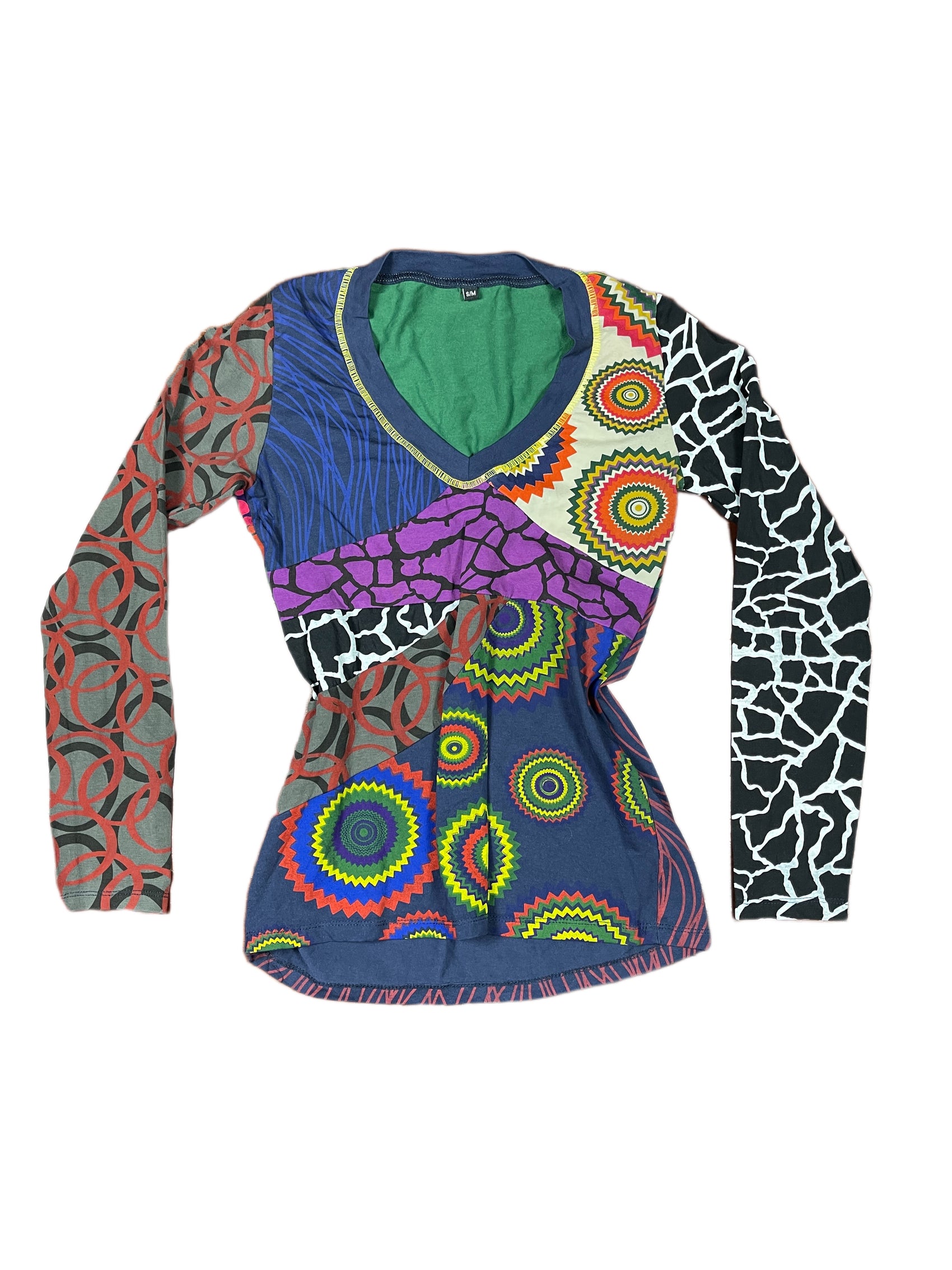 Y2k Long Sleeve Top Multicolor - S/M