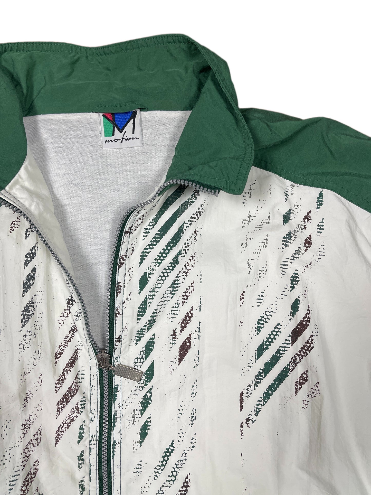Vintage Motion Sport Jacket White Green - L